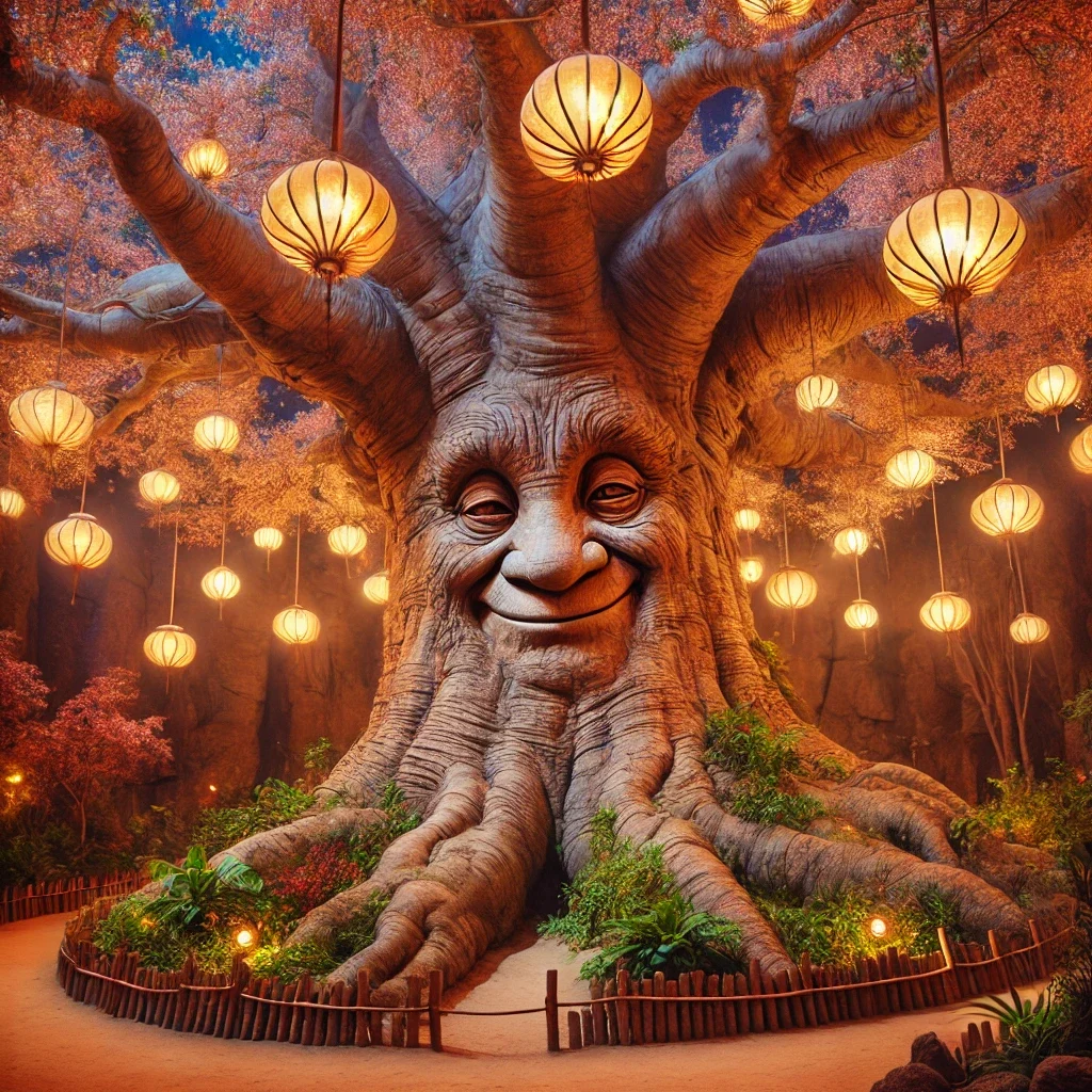 Baba Baobab, the wise heart of the treehouse