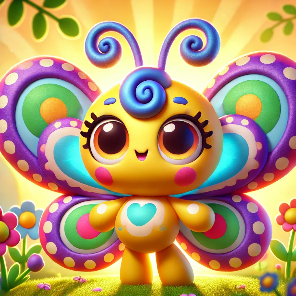 Lulu, a colorful butterfly friend